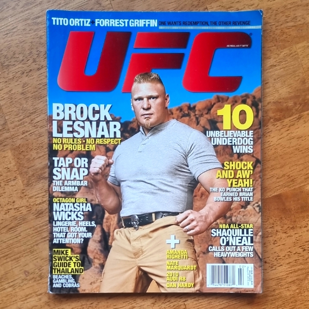 UFC Magazine Featuring Brock Lesnar Dec/Jan 2010